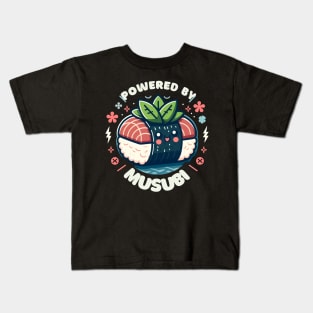 Musubi Kawaii Powered By Musubi Japanase Hawaiian Spam Kids T-Shirt